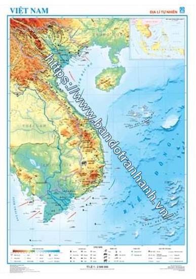 Bộ sưu tập bản đồ địa lí tự nhiên Việt Nam lớp 5 đầy đủ nhất